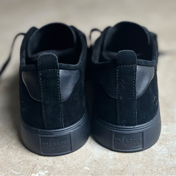 Rag & Bone Black Suede Men's Sneakers - Picture 3 of 4
